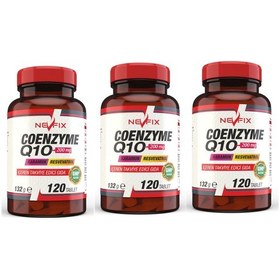 Resim Nevfix Coenzyme Q10 200 MG Koenzim Q10 120 Tablet X 3 Kutu 
