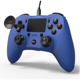 Resim MB-P912w Kablolu Gamepad Çift Analog Oyun Joystick Denetleyici Mavi 