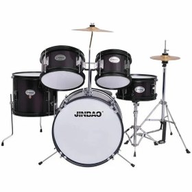 Resim Jinbao JBJ1049A-BK002 5-Parça Çocuk Davul Seti (Siyah) 