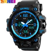 Resim Hanyang Mavi Skmeı Moda Spor Saatler Erkekler Için Darbeye Dayanıklı Su Geçirmez Dijital Kol Saatleri Erkekler Izle 2 Zaman Chrono Erkek Reloj Hombre 1155B (Yurt Dışından) 