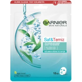 Resim Garnier Saf Temiz Cilt Kusurları Karşıtı Kağıt Yüz Maskesi 