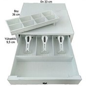 Resim Saypos VR330 Dokunmatik (Basmalı) Elle Açılır Manuel Yazarkasa Para Çekmecesi Orta Boy 33x36x9.5 CM 
