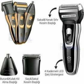 Resim Daylink 595 Professional Yeni Model 3 In 1 Saç,sakal,burun Kıl Alma Tıraş Makinesi 