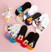 Resim DM DEL MORE SOCKS Kadın Çok Renkli Görünmez Spor Ayakkabı Çorabı 5 Çift 