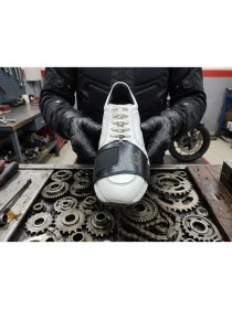 Resim MTNdizlik MAK77 Motosiklet Ayakkabı Koruyucu Deri Ped , ayakkabı koruyucu , vites değiştirme pedi , Doğal deri 