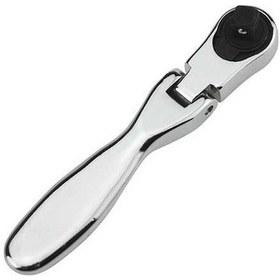 Resim Pazly Mini 1/4 İnç Cırcır Anahtarı, 72 Diş Tersinir Krom Kaplama, Model K22781 