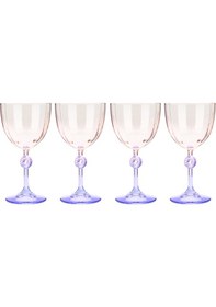 Resim Raklee Elite 4'lü Ayaklı Bardak - Mor - 270 Ml Renkli 