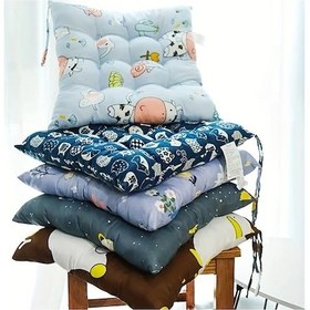 Resim Topshop1 Mavi Desenli Ultra Yumuşak Ofis Koltuğu Süngeri - 45x45x11.5cm Mavi 