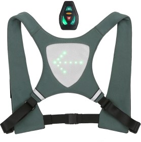 Resim Foyou USB Şarj Edilebilir Yansıtıcı Yelek Model Sırt Çantası (Yurt Dışından) 