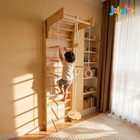 Resim İsveç Tırmanma Duvarı ve Akrobat Seti | Jolimbo 