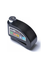 Resim 110 Db Siyah Motosiklet Alarmlı Disk Kilidi Hatırlatma Kablolu 