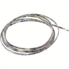 Resim 1 Adet 1650x3x1.5mm Plastik Abalon Kabuğu Bağlama Şeridi Akustik Klasik Gitar için - Mermer Desenli İnci Tasarımı, Karışık Renkler, Estetik ve Dayanıklılığı Artıran Dekoratif Kenarlık 