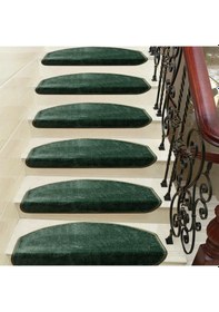 Resim Koyu Yeşil Kendinden Yapışkanlı Merdiven Basamak Paspası / Halısı (402803998) 