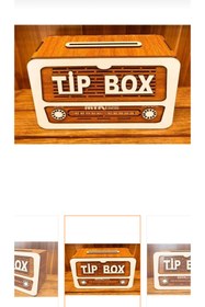 Resim Mays Collection Tip Box Nostaljik Ahşap Radyo 
