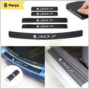 Resim Carmind Peugeot 307 Bagaj Ve Kapı Eşiği Karbon Sticker Set 