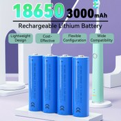 Resim 18650 Lityum Pil Alarm Saati, 3000mAh USB Şarj Özellikli 
