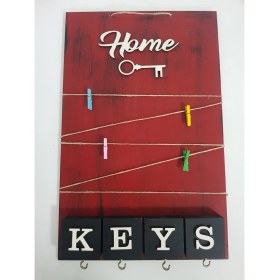 Resim Morza Home Morzahome Ahşap Anahtarlık Mandallı 25 x 40 cm 
