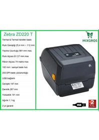 Resim Zebra Zd 220 T Termal Etiket Barkod Yazıcı 