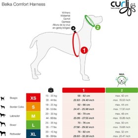 Resim Curli Belka Comfort Harness Köpek Göğüs Tasması Siyah Xlarge 76-8 