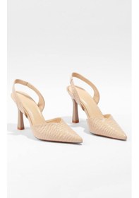 Resim Paris Shoes Paris Bej Sade Ve Göz Alıcı Tasarımlı Topuklu Ayakkabı Z102-bej Bej 