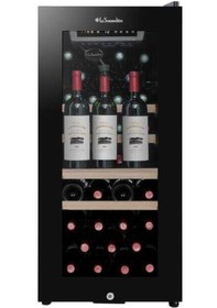 Resim La Sommeliere Ls38black 38 Şişe Kapasiteli Service Solo Siyah Şarap Dolabı 