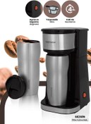 Resim GoldMaster Gezgin Çıkarılabilir Filtreli Çelik Sızdırmaz Termoslu Filtre Kahve Makinesi 