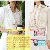 Resim Topnotch Klt Crossbody Akordeon Kartlık + Uzun Kısa Kayışlar iPhone Uyumlu 16 Light Purple Kılıf 