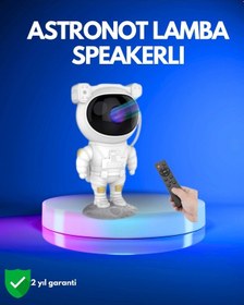 Resim Ayarlanabilir Parlaklık Ve Zamanlayıcı Modlu Astronot Lamba 