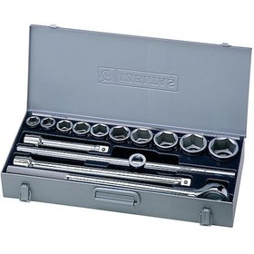 Resim İzeltaş 1119 00 6114 3/4" Lokma Takımı Altı Köşe (14 parça mm) 