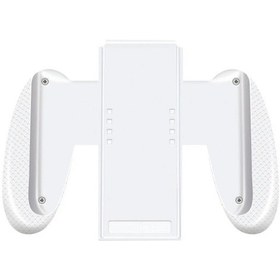 Resim Beyaz-nintendo Anahtarı Oled Denetleyici Kavrama Kolu Taşınabilir Gamepad Joypad Destek Tutucu Anahtarı Joy-con Plastik Saplı Braketi 