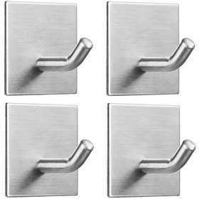 Resim Kendinden Yapışkanlı Duvar Kancaları, Kendinden Yapışkanlı Paslanmaz Çelik Havlu Askısı, Su Geçirmez Paslanmaz Çelik, Delme Gerektirmeyen Havlu Askısı Çok Renkli 