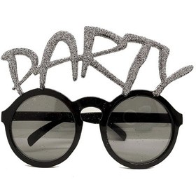 Resim Gümüş Simli Party Yazılı Parti Gözlüğü Show 15x7 Cm 