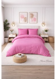 Resim More Home çift kişilik Nevresim Takımı Fuşya 