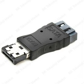 Resim Sata 7 Pin Dişi - Esata Erkek Uzatma Adaptörü 