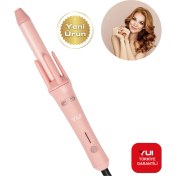 Resim Yui KB302 Otomatik Saç Şekillendirici Maşa Pembe(Yui Türkiye Garantili) 