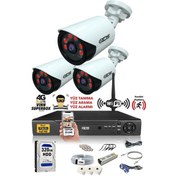 Resim Ids - 3 Kameralı 1080P Fullhd 5Mp Sony Lensli Kamera Seti - 2020 