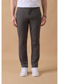 Resim Braccas Erkek Beli Lastikli Antrasit Chino Pantolon Antrasit 