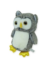 Resim Sevimli Peluş Baykuş 25 Cm - Gri Gri 