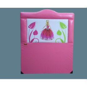 Resim Başlık Lüx 90 cm SUNİ DERİ Baskı Barby PEMBE Renk Kapitone Düz Kumaş El yapım 
