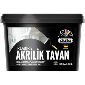 Resim Düfa Akrilik Klasik Tavan Boyası Beyaz 3.5 kg 