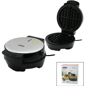 Resim Belçika Waffle Makinesi Elektrikli 4 Waffle - Yapışmaz Döküm Plaka Paslanmaz Çelik Üst K 