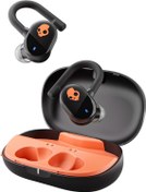 Resim Skullcandy Push Play Active, kablosuz kulak içi kulaklık, 34 saat pil ömrü, Stay-Aware modu, mikro, iPhone, Android ve Bluetooth cihazlarla uyumlu - Gerçek siyah/turuncu 