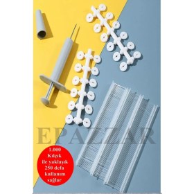 Resim Epazzar 1.000 Kılçıklı Nevresim Çarşaf Yorgan Yastık Sabitleme Kiti 