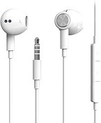 Resim Yüksek Çözünürlüklü Kablolu Kulaklıklar Ekstra Bas Gürültü Yalıtımlı Kulaklıklar iPhone için Mikrofonlu iPod iPad MP3 Huawei Samsung Ses Kontrollü Hafif Kulaklıklar 3.5mm Jak 