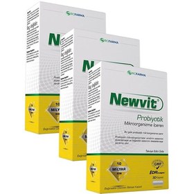 Resim Newvit Probiyotik Kapsül 3 x 30 Kapsül 