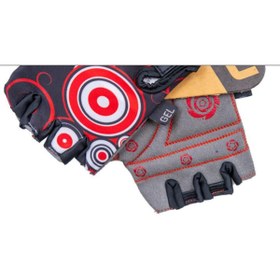 Resim Genel Markalar Çocuk Eldiveni Silikon Jelli Kısa Parmak Çocuk Bisiklet Eldiveni Xs Beden Kırmızı 