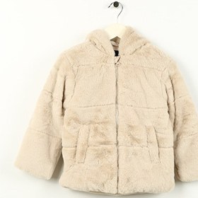 Resim Name İt Krem Kız Bebek Mont NMFMOSA FAKE FUR JACKET W HOOD PB 