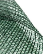 Resim Gölgelik Filesi 55lik Çit Filesi Şeritli Halkalı Yeşil Renk - 2 Metre X 9 Metre 