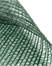 Resim Gölgelik Filesi 55lik Çit Filesi Şeritli Halkalı Yeşil Renk - 6 Metre X 60 Metre 