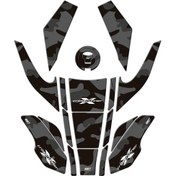 Resim GP Kompozit Honda VFR800X Crossrunner 2015-2020 Uyumlu Tank Pad Seti Gri 